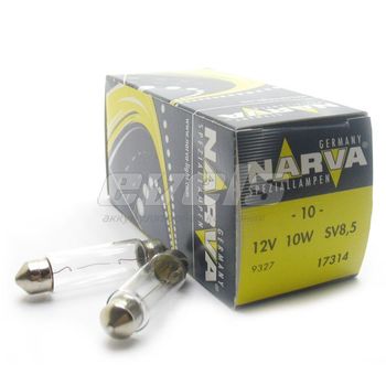 Лампа "NARVA" 12v 10W (SV8,5-41) Fest T10,5